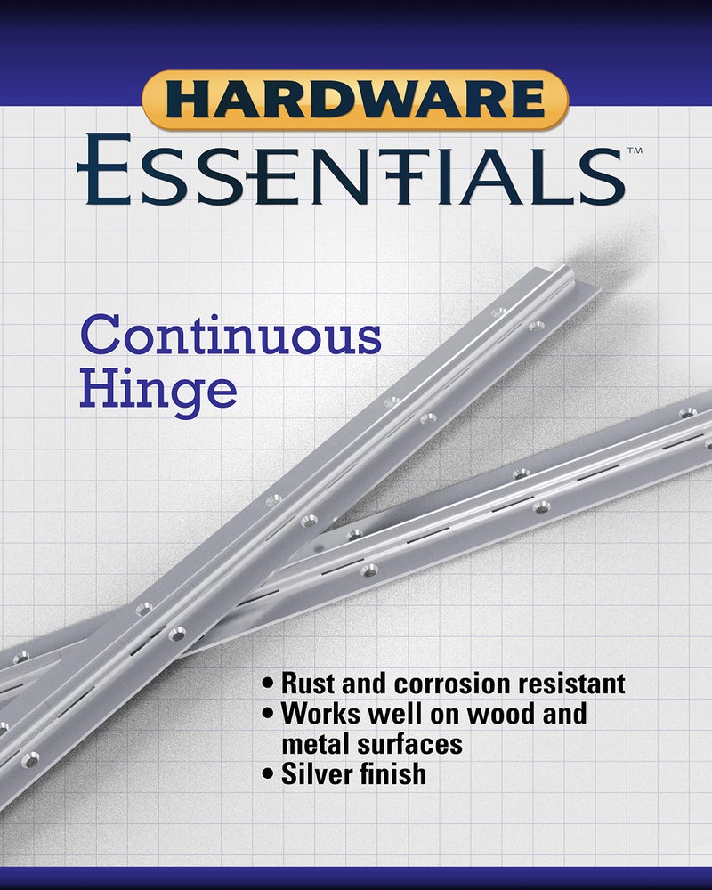 HARDWARE ESSENTIALS أساسيات الأجهزة 853401 دبوس مستمر 30" × 1-1/2" من الفولاذ المقاوم للصدأ - Image 2